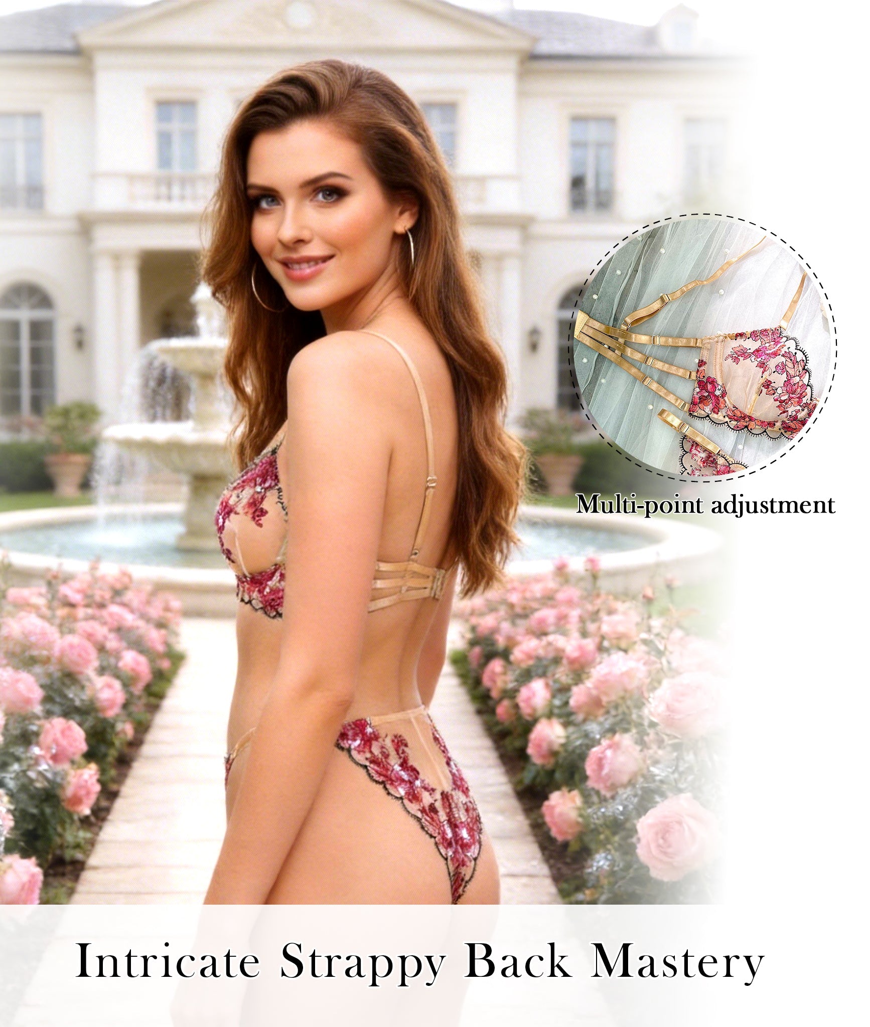 Blossom Elegance Lace Lingerie Set
