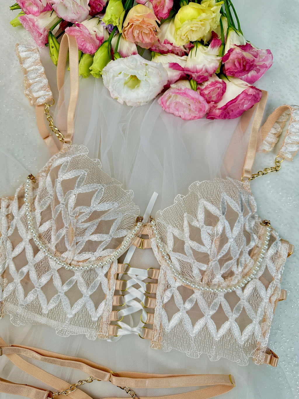 Pearl Chain Lingerie DIY Accessory