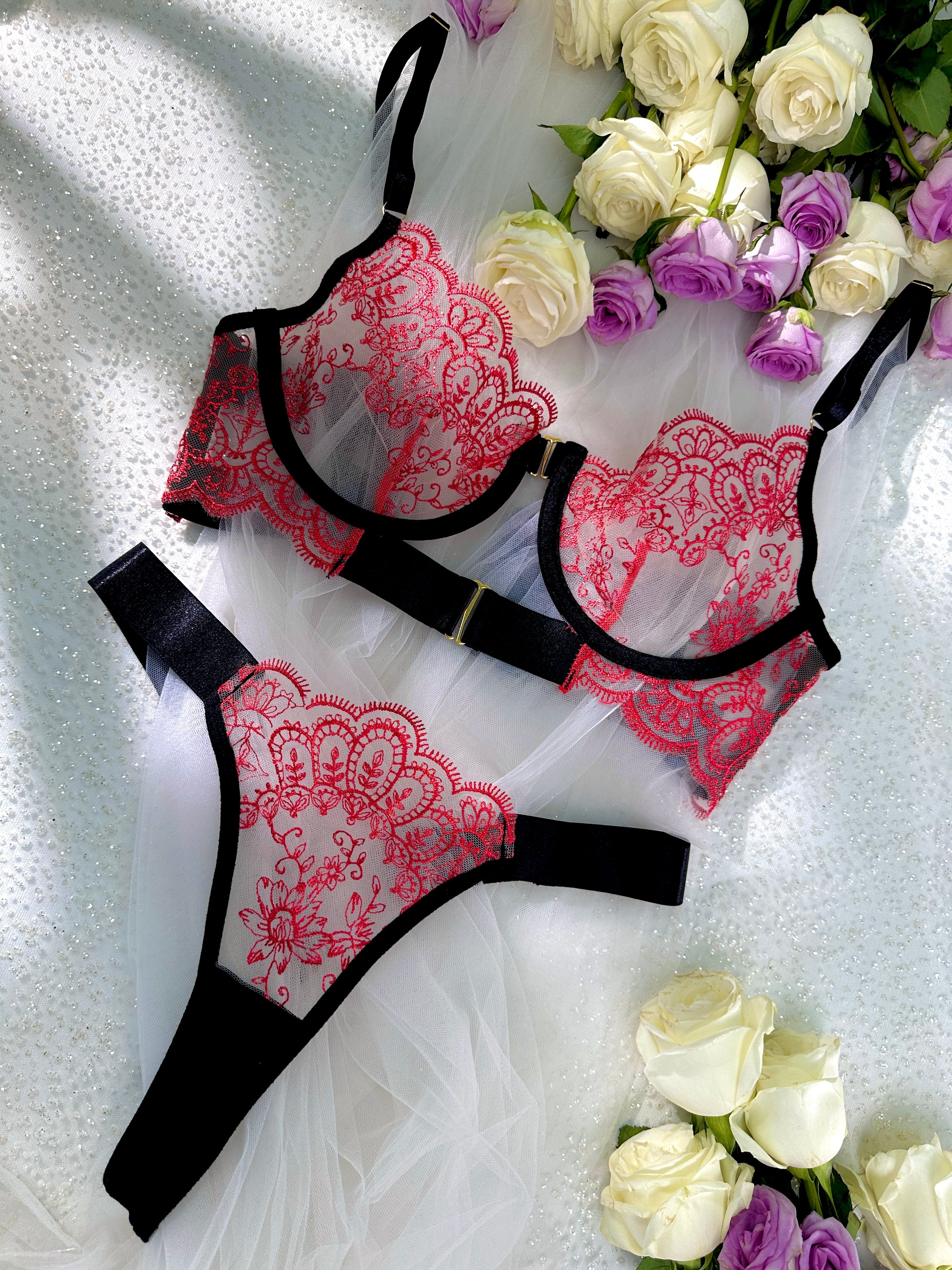 Passion Petals Lingerie Set