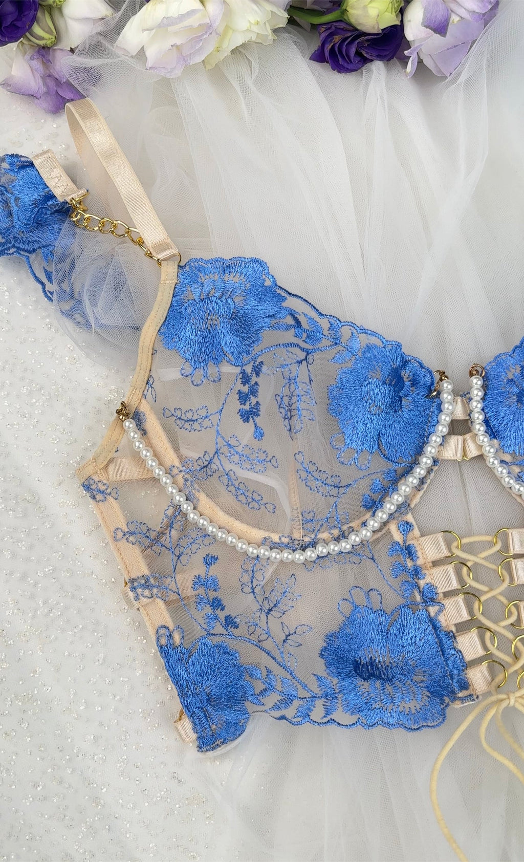 Pearl Chain Lingerie DIY Accessory