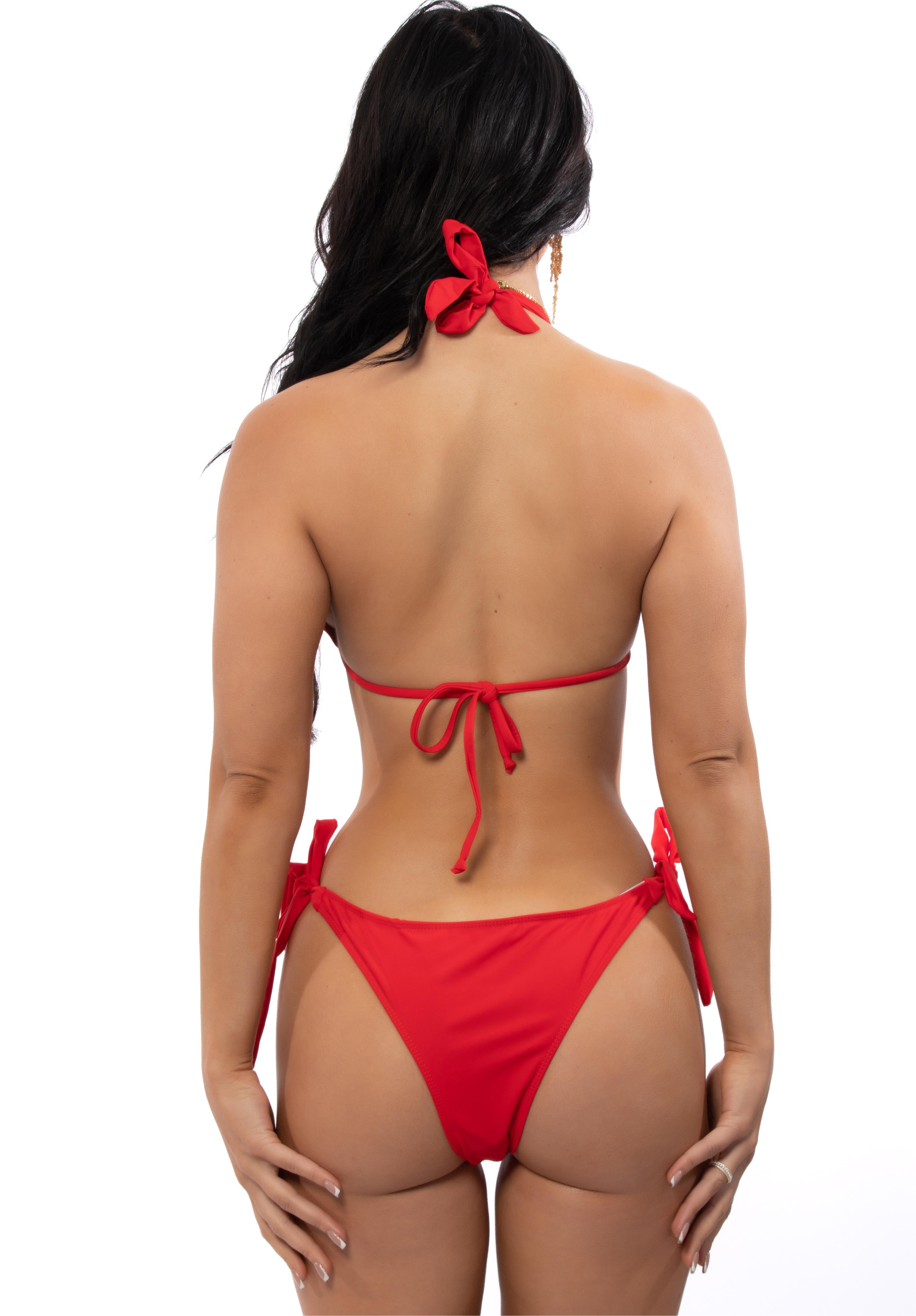 Luxury Diamond Metal Chain Bikini Set 2pcs