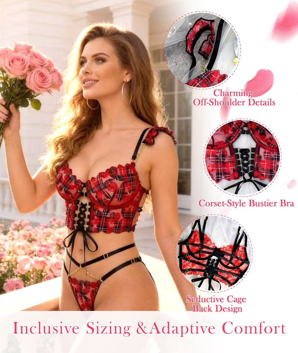 Vivienne Lace Harness Set