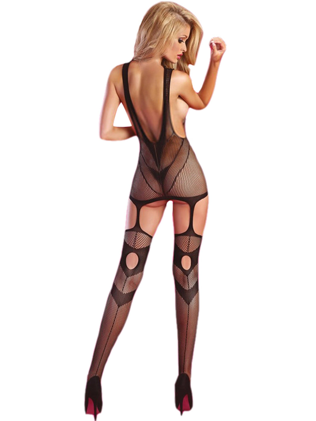 Arabella Black Bodystocking