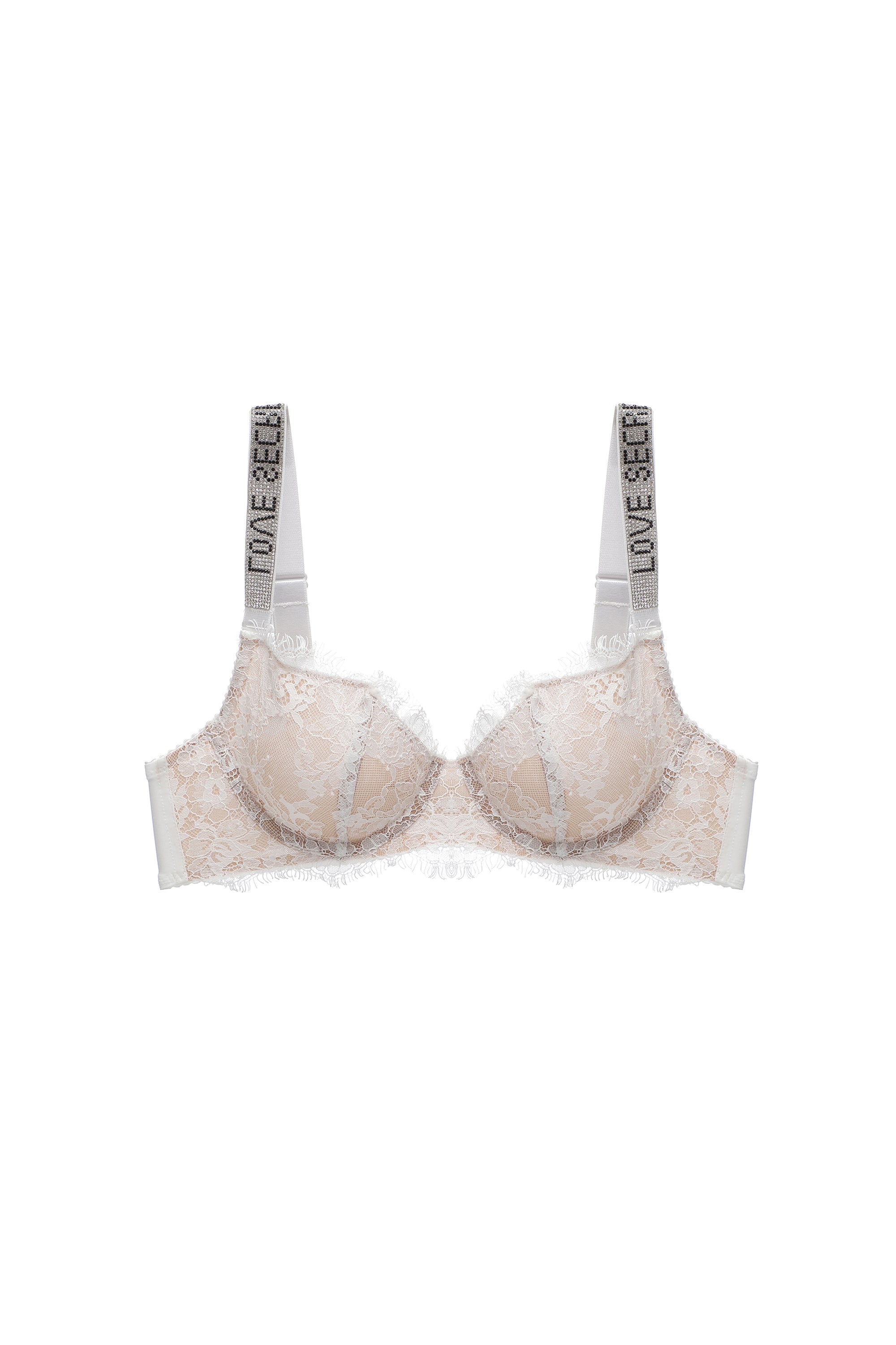 White Love Secret Lace-lined Bra Lingerie